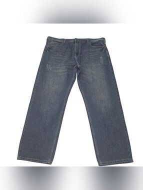 Sean John Classic Relaxed Fit Men's 44x32 Jeans Blue Denim Straight Leg Mid Rise